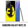Coque Samsung Galaxy Note 20 - Batman Logo Classic Jaune Noir