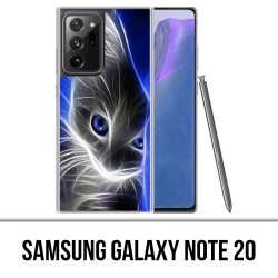 Custodia per Samsung Galaxy Note 20 - Gatto occhi blu