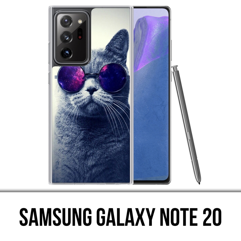 Custodia per Samsung Galaxy Note 20 - Occhiali Cat Galaxy