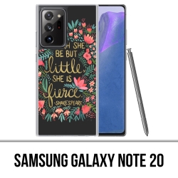 Coque Samsung Galaxy Note 20 - Citation Shakespeare
