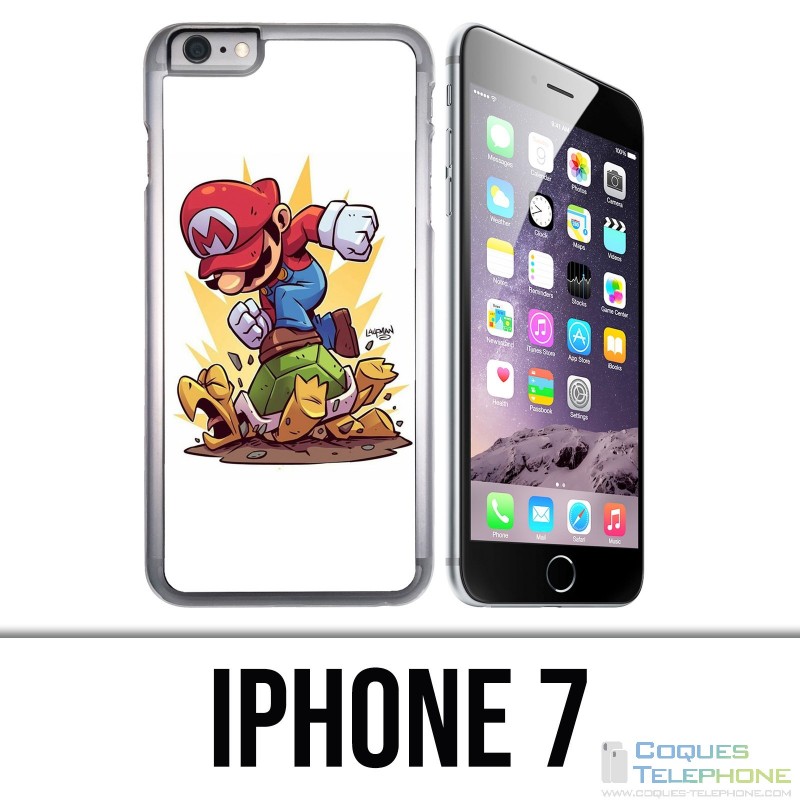 Funda iPhone 7 - Super Mario Turtle Cartoon