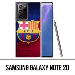 Coque Samsung Galaxy Note 20 - Football Fc Barcelone Logo