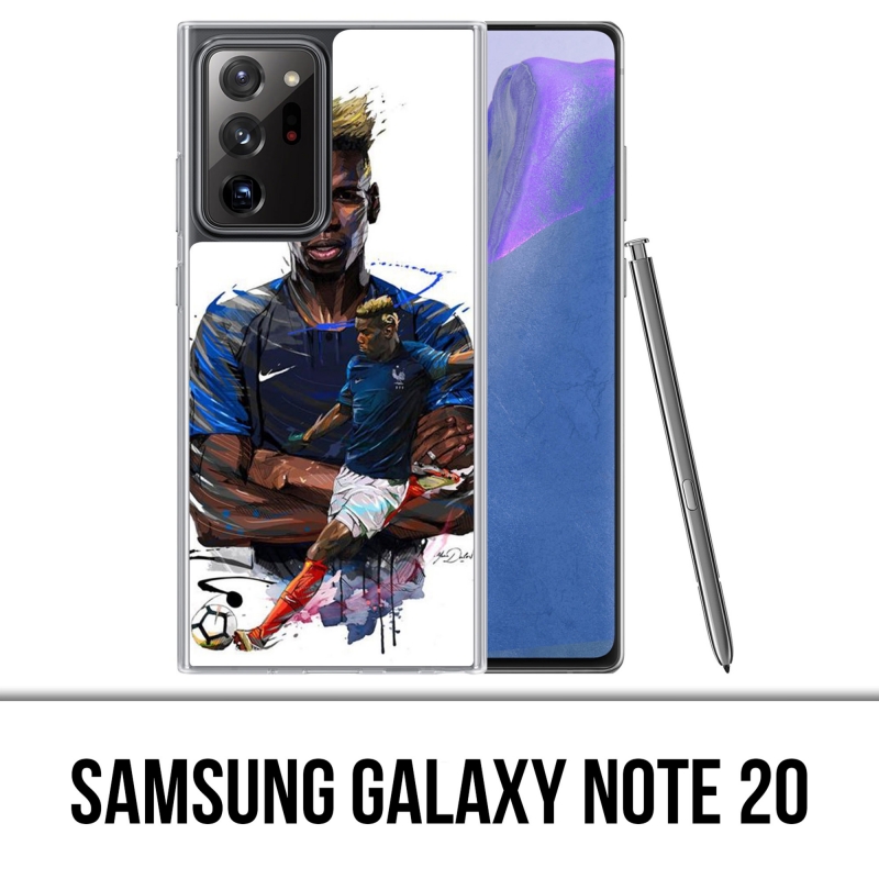 Samsung Galaxy Note 20 Case - Fußball Frankreich Pogba Zeichnung