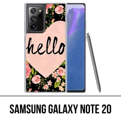 Funda Samsung Galaxy Note 20 - Hola corazón rosa