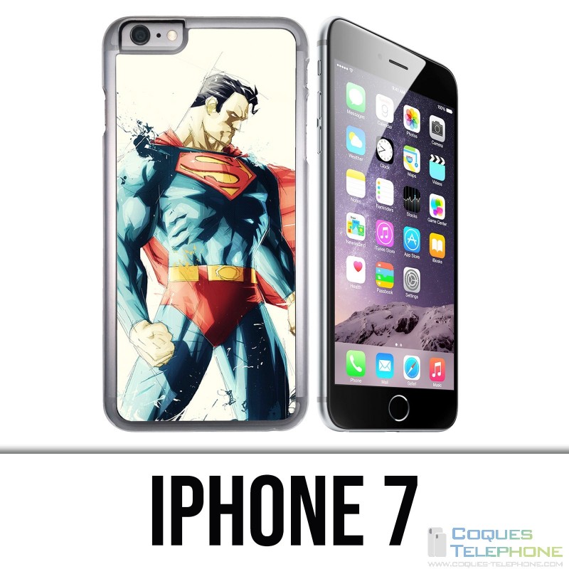 Coque iPhone 7 - Superman Paintart