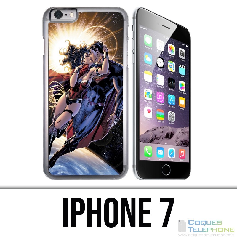 Custodia per iPhone 7: Superman Wonderwoman