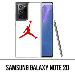 Coque Samsung Galaxy Note 20 - Jordan Basketball Logo Blanc