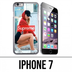 Coque iPhone 7 - Supreme Girl Dos