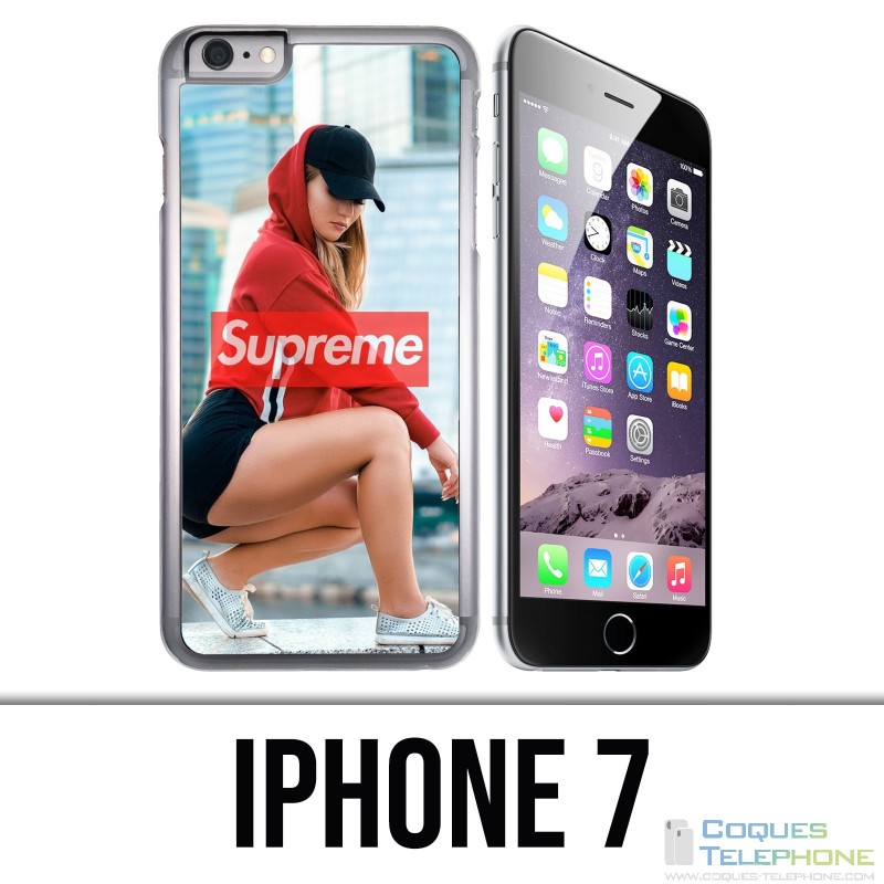 Coque iPhone 7 - Supreme Girl Dos