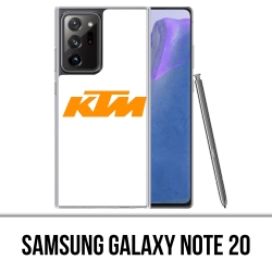 Coque Samsung Galaxy Note 20 - Ktm Logo Fond Blanc