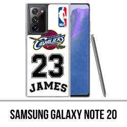 Coque Samsung Galaxy Note 20 - Lebron James Blanc