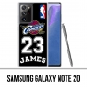 Coque Samsung Galaxy Note 20 - Lebron James Noir