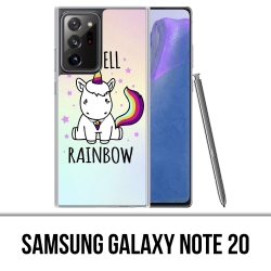 Coque Samsung Galaxy Note 20 - Licorne I Smell Raimbow