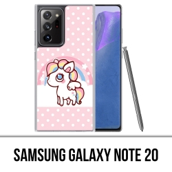 Coque Samsung Galaxy Note 20 - Licorne Kawaii