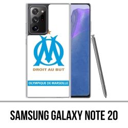 Funda Samsung Galaxy Note 20 - Om Marseille Logo Blanco