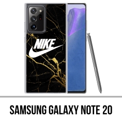 Custodia per Samsung Galaxy Note 20 - Logo Nike in marmo dorato