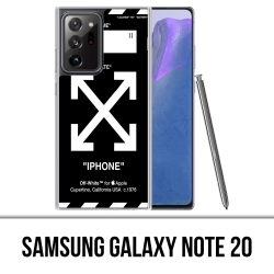 Coque Samsung Galaxy Note 20 - Off White Noir