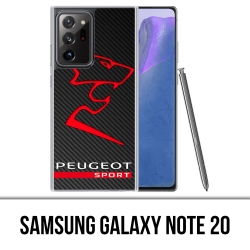 Coque Samsung Galaxy Note 20 - Peugeot Sport Logo