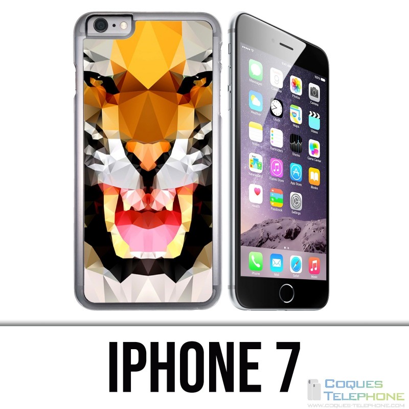 IPhone 7 Fall - geometrischer Tiger