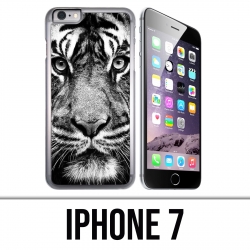 Funda iPhone 7 - Tigre blanco y negro