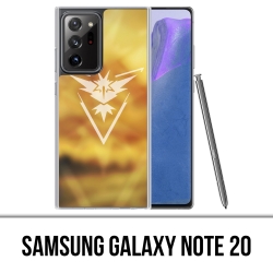Coque Samsung Galaxy Note 20 - Pokémon Go Team Jaune Grunge