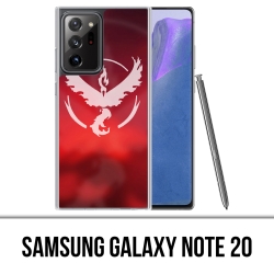 Coque Samsung Galaxy Note 20 - Pokémon Go Team Rouge Grunge