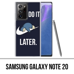 Samsung Galaxy Note 20 case - Pokémon Snorlax Just Do It Later