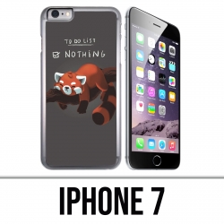 Coque iPhone 7 - To Do List Panda Roux
