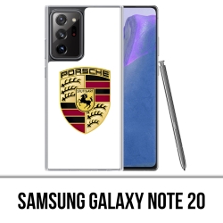 Samsung Galaxy Note 20 Case - Porsche Logo Weiß