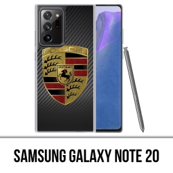 Samsung Galaxy Note 20 Case - Porsche Logo Carbon