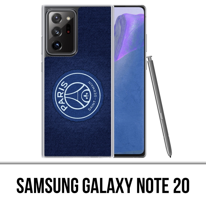 Custodia per Samsung Galaxy Note 20 - Psg Sfondo blu minimalista