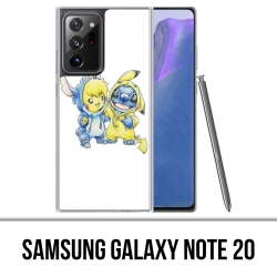 Custodia per Samsung Galaxy Note 20 - Stitch Pikachu Baby