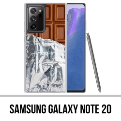 Coque Samsung Galaxy Note 20 - Tablette Chocolat Alu