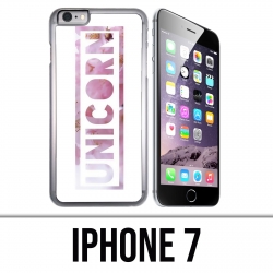 Coque iPhone 7 - Unicorn Fleurs Licorne