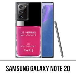 Coque Samsung Galaxy Note 20 - Vernis Paris Rose