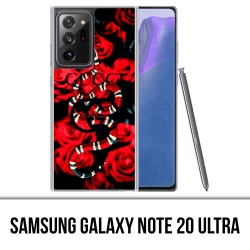 Custodia per Samsung Galaxy Note 20 Ultra - Gucci Snake Roses