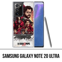 Coque Samsung Galaxy Note 20 Ultra - La Casa De Papel - Comics Paint