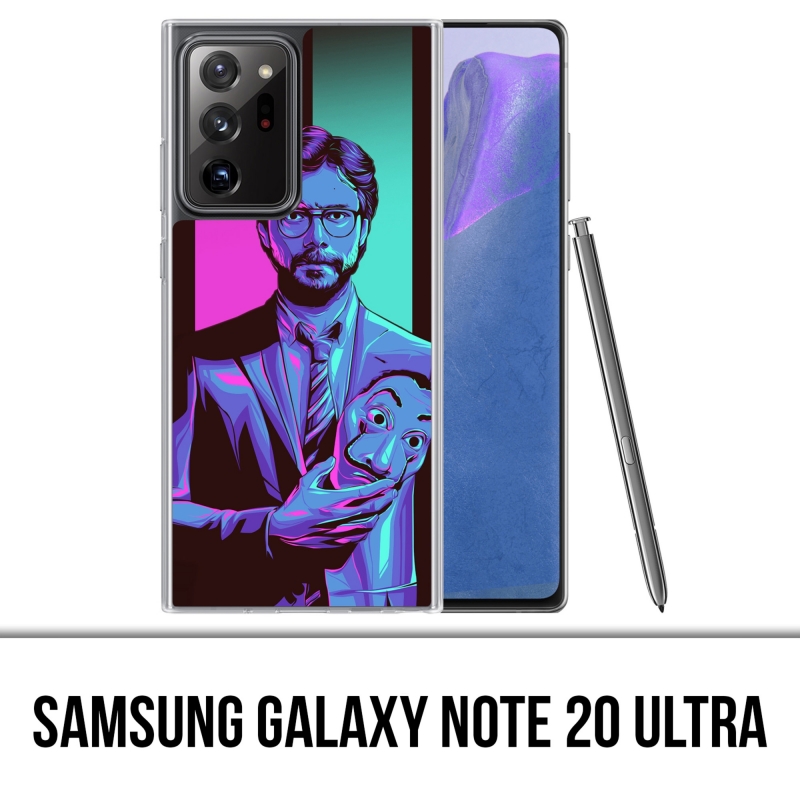 Coque Samsung Galaxy Note 20 Ultra - La Casa De Papel - Professeur Neon