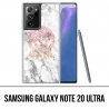 Custodia per Samsung Galaxy Note 20 Ultra - Versace White Marble