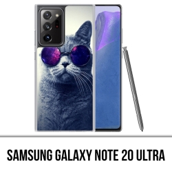 Coque Samsung Galaxy Note 20 Ultra - Chat Lunettes Galaxie