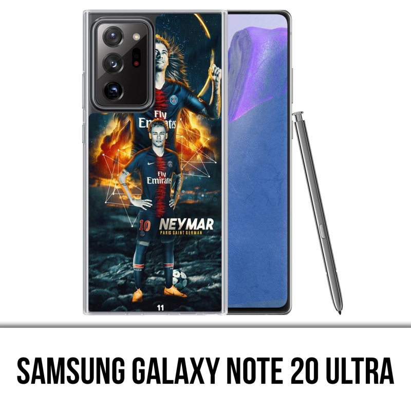 Coque Samsung Galaxy Note 20 Ultra - Football Psg Neymar Victoire