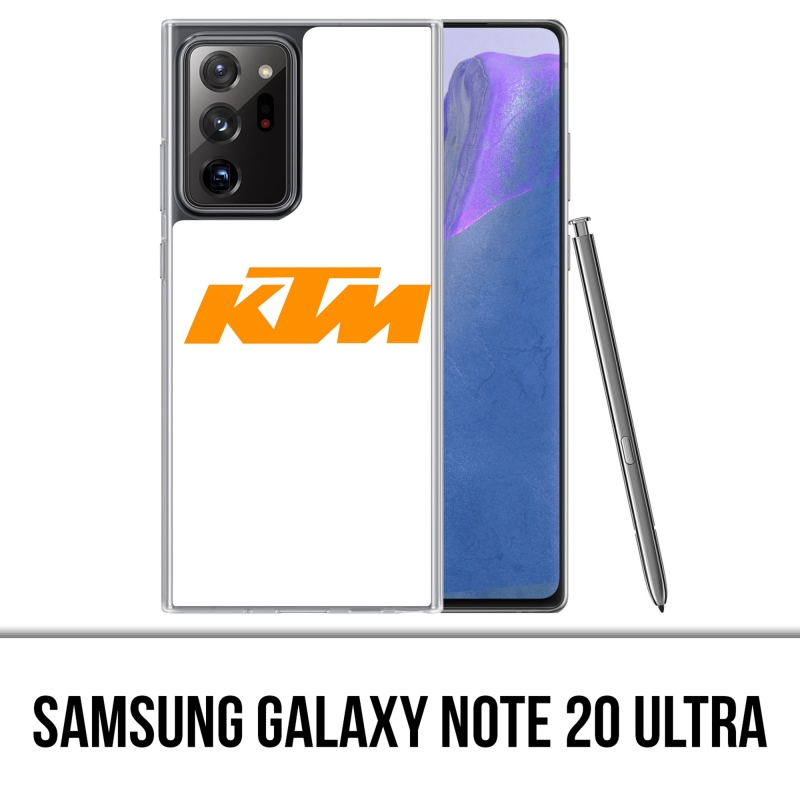 Funda Samsung Galaxy Note 20 Ultra - Logotipo Ktm Fondo Blanco