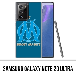 Coque Samsung Galaxy Note 20 Ultra - Logo Om Marseille Big Fond Bleu