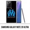 Coque Samsung Galaxy Note 20 Ultra - Logo Om Marseille Noir
