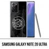 Custodia per Samsung Galaxy Note 20 Ultra - Logo Psg Sfondo Nero