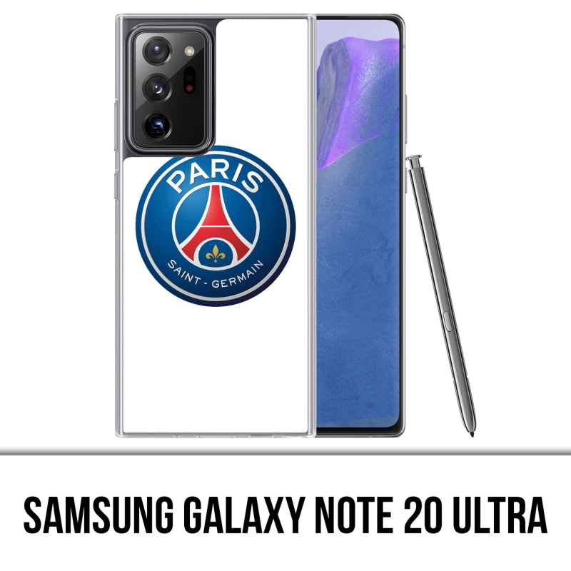 Coque Samsung Galaxy Note 20 Ultra - Logo Psg Fond Blanc