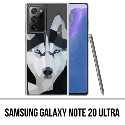 Coque Samsung Galaxy Note 20 Ultra - Loup Husky Origami