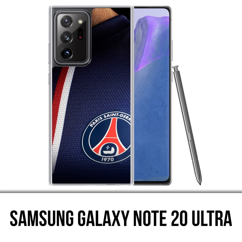 Funda Samsung Galaxy Note 20 Ultra - Camiseta azul Psg Paris Saint Germain