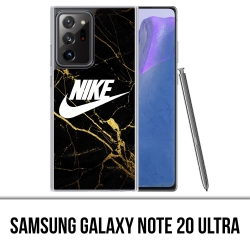 Custodia per Samsung Galaxy Note 20 Ultra - Nike Logo Gold Marble