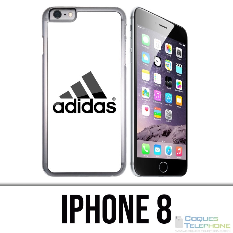 Coque iPhone 8 - Adidas Logo Blanc